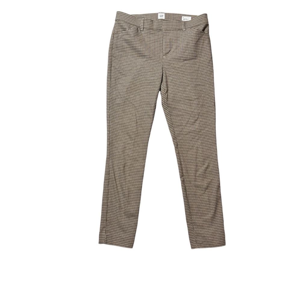 GAP Women's Brown Houndstooth Chinos